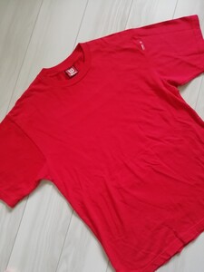 メンズ　ウィルソン　半袖Tシャツ　M 赤　バックプリント　Wilson 綿100％　スポーツ