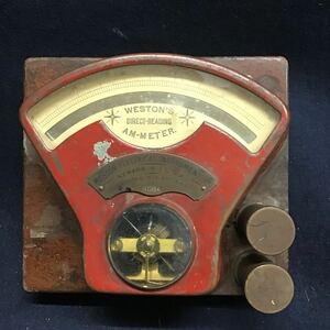 WESTONS ELECTRICAL INSTRUMENT MADE IN USA AM METER 1888年製 電流計 NO4884