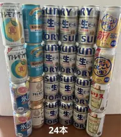 ビール・発泡酒・酎ハイなど24本詰め合わせ