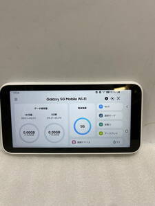 ●Galaxy 5G Mobile Wi-Fi SCR01 au 利用制限〇 画面深いキズあり 中古 レターパックライト発送可(u240531_10_40)