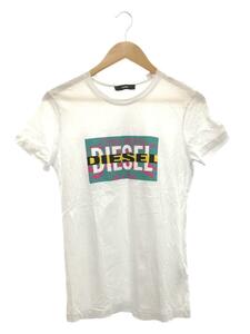 DIESEL◆Tシャツ/XS/コットン/WHT/プリント