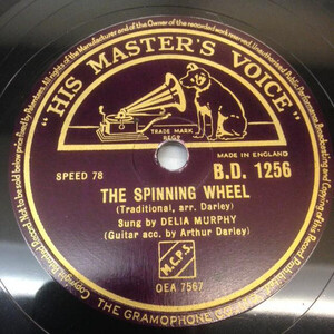 英78RPM/SP Delia Murphy The Spinning Wheel / Three Lovely Lassies BD1256 His Masters Voice /00500