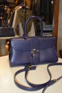 デルヴォー　DELVAUX　ブリヨン　Brillant　レザー　2Way　バッグ　ショルダー付き　FRANCE製　パープル D4846