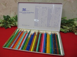クリAS550　ホールベイン　アーチスト　色鉛筆３６色　ケース付