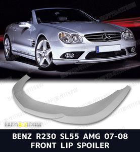 メルセデス ベンツ ★SLクラス R230 SL55 AMG 中期2007-2009 専用★ フロント リップスポイラー 未塗装 FL-50937