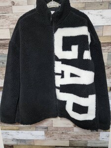 GAP　ギャップ　デカロゴ　ボアジャケット　希少モデル　ブラック　M　