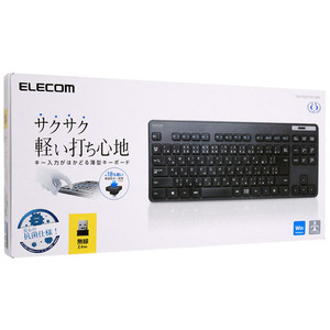 ELECOM エレコム ワイヤレスキーボード TK-FDM109TKBK [管理:1000016847]