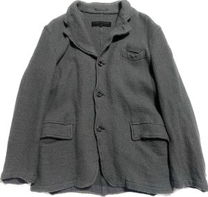 田中オム AD2002 COMME des GARCONS HOMME ギャルソン オム ウール縮絨 ジャケット グレー S