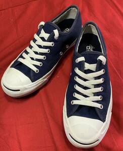 送料無料！ 美品 コンバース ジャックパーセル 6ｈ 25cm 紺 かかとの減り極わずか！ ネイビー CONVERSE JACK PURCELL スニーカー