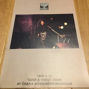 BOOWY ポスター JUST A HERO 氷室京介 布袋寅泰 松井常松 高橋まこと