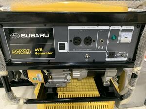 SUBARU スバル GENERATOR ガソリン発電機 SGX29 AVR　定格出力2.4〜2.9kva 　60Hz 超低騒音　エンジン発電機 【ほぼ未使用】