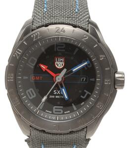 訳あり ルミノックス 腕時計 Ref.5121.GN SXC STEEL GMT 5120 スペースシリーズ クオーツ ブラック メンズ LUMINOX