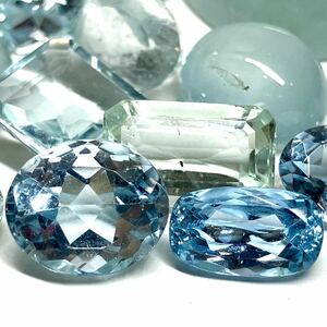 ☆天然アクアマリンおまとめ75.5ct☆s ルース 裸石 宝石 ジュエリー jewelry aquamarine ベリル ①