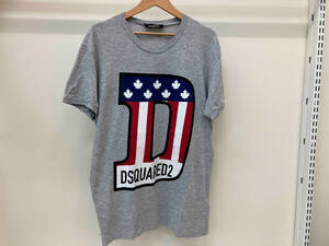 DSQUARED2 半袖Tシャツ　ディースクエアード　グレー　XLサイズ　ルーマニア製