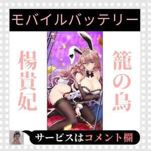 ☆超美麗☆ 放置少女 モバイル バッテリー 5000mAh 楊貴妃 美少女 武将 人気 キャラ イラスト デザイン コンパクト USB