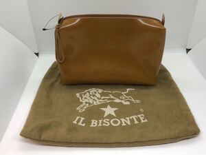 IL BISONTE イルビゾンテ クラッチバッグ セカンドバック 茶 ブラウン　