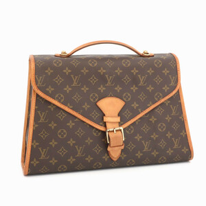 ルイヴィトン LOUIS VUITTON モノグラム ビバリー ハンドバッグ ビジネスバッグ ブラウン メンズ レディース レザー M51121