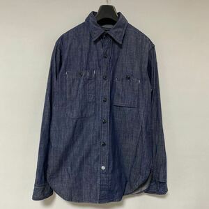 美品 Engineered Garments denim work shirt S エンジニアードガーメンツ デニム ワーク シャツ インディゴ