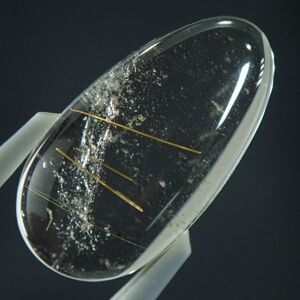 ルチル クォーツ ルース 7.7ct (1ct=0.2g) サイズ約13mm×10mm×4mm ブラジル ミナスジェライス州産 水晶 KGS819 天然石