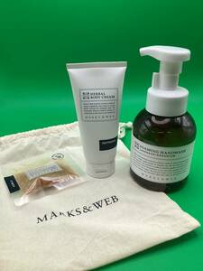 【12892】MARKS&WEB マークスアンドウェブ フォーミングハンドウォッシュ LA＆GE 370ml / ハーバルボディクリーム MA＆LA 130g 未使用