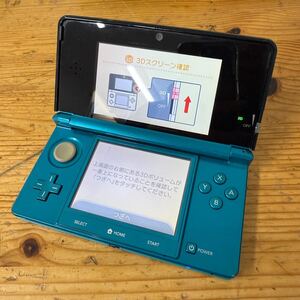 UTN564 Nintendo ニンテンドー 3DS 本体のみ CTR-001 アクアブルー 初期化済み 任天堂