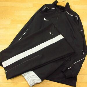 ◎NIKE ナイキ XL 上下セット◆ジャージ ジャケット&パンツ◆メンズ 黒◆BA0699