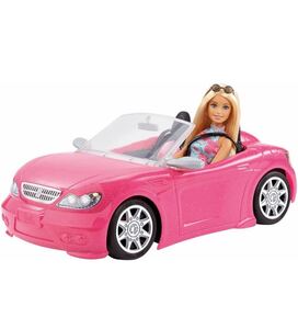 新品未開封 バービーとおでかけ！ かわいいピンクのクルマ Barbie 車 ドール付き マテル