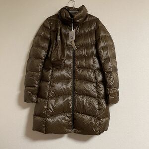 新品 7990円 UNIQLO ウルトラライトダウンコート S ブラウン タグ付き 未使用 ケース付き ポケッタブル ダウン90% フェザー10% プレミアム