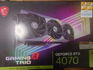 GeForce RTX4070 GAMING X TRIO 12GB 保証付き