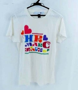 D30/MARC JACOBS/マークジェイコブス HUMAN LIGHTS プリント Tシャツ 美品 アメリカ製　ｎ