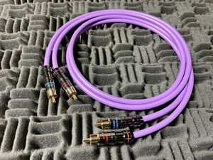 2m×2本セット MOGAMI2534 Purple RCAケーブル 2.0mステレオペア スピーカー コンポジット AV モガミ 紫 クラシックプロ CLASSIC PRO 1