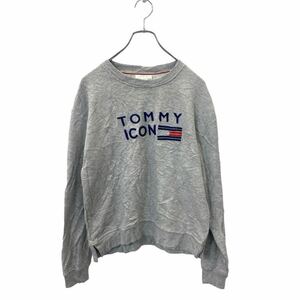 TOMMY ICONS ロゴスウェット XS サイズ トミーアイコンズ グレー 古着卸 アメリカ仕入 t2406-3020