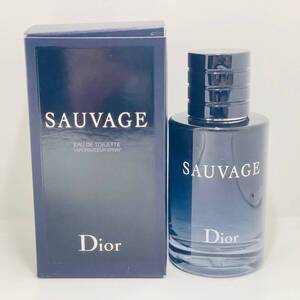 中古品 Christian Dior クリスチャンディオール SAUVAGE ソヴァージュ オードゥトワレ フランス製 60ml 残量7割強