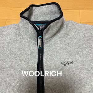 WOOLRICH ウールリッチ フリース ジャケット POLARTEC アウター グレー メンズ Mサイズ 日本製