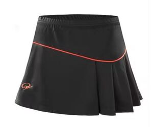 【XLサイズ　Black Red】女性のバドミントンスカート,夏のノベルティ,速乾性,軽量,ランニング,スポーツ,テニス