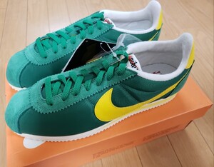 激レア未使用 NIKE CLASSICS CORTEZ NYLON AW ナイキ コルテッツ ナイロン クラシック グリーン　イエロー 28センチ US10 黒タグ付き正規品