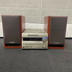 Q617-O35-2229 ONKYO オンキョー CD/MD/USBコンポ チューナーアンプ FR-N7NX/スピーカー ペア D-N7NX 音響 家電 システム 通電ok ⑥