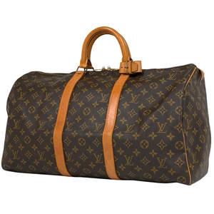 ルイ・ヴィトン Louis Vuitton キーポル 50 ハンドバッグ 旅行 出張 ビジネス ボストンバッグ モノグラム ブラウン M41426 レディース 中古