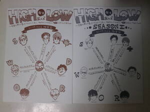 HiGHあんどキョLOW 1・2　HiGH&LOW　同人誌　切手