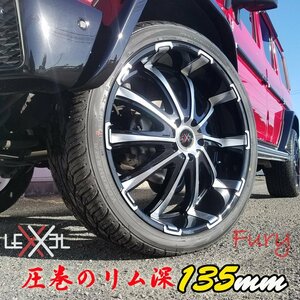 激深リム135mm LEXXEL Fury フューリー ランクル ランドクルーザー200系/100系 LX570 セコイア タンドラ 輸入タイヤ 295/35R24 24インチ