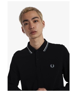 「FRED PERRY」 長袖ポロシャツ L ブラック系その他4 メンズ