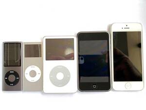 【Apple製品まとめ】 iPhone5 32GB A1429 iPod touch 16GB A1213 iPod 30GB A1136 iPod nano 2GB A1199 iPod nano 16GB A1285 ジャンク