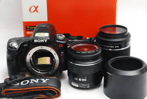 SONY α55/DT 3.5-5.6/ダブルレンズセット (良品） 12-21-01