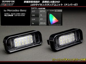 LED ライセンスランプ ナンバー灯 メルセデス ベンツ Sクラス W220全車 R-108