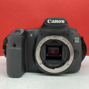 □ Canon EOS 60D デジタル一眼レフカメラ ボディ 動作確認済 シャッター、フラッシュOK 現状品 キャノン