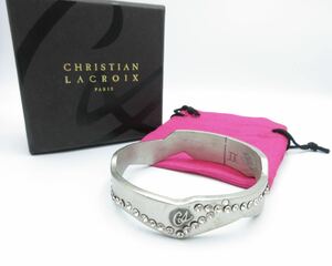 【希少】ラインストーン★ Christian Lacroix ブレスレット バングル クリスチャン ラクロア ラクロワ ヴィンテージ アクセサリー y-y14