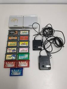 GAMEBOY　ゲームボーイ　AGS-001(2台)　ゲームボーイアドバンス(マリオ・ポケモン・ソニック・ガッシュベルなど)　42-120