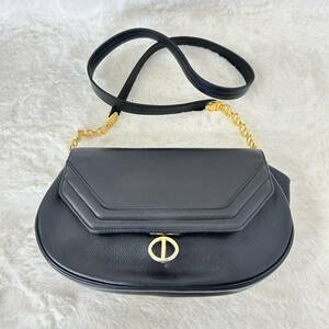 △Christian Dior クリスチャンディオール ショルダーバッグ レザー ゴールド金具 フォーマル ヴィンテージ 鞄/管理1037A32-01260001