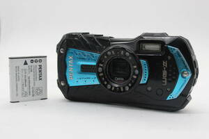 【訳あり品】 ペンタックス Pentax WG-II Optio WG-2 ブルー バッテリー付き コンパクトデジタルカメラ s9444