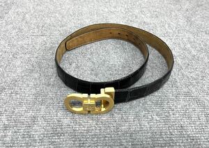 salvatore ferragamo フェラガモ ガンチーニ バックル ゴールド 金具 ベルト本体 dnnhill ダンヒル ベルト 全長約105cm ①